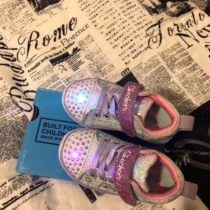 Sketchers Rainbows & Unicorns Lite-Up Sneakers